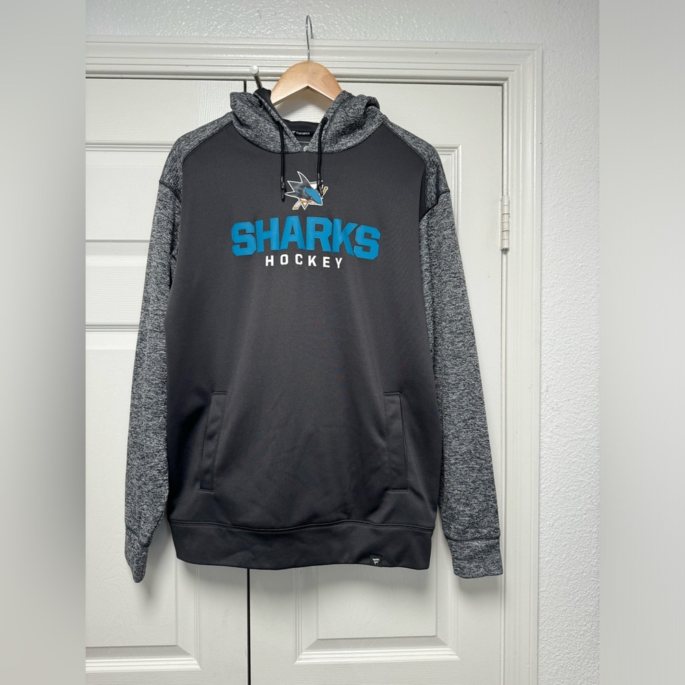 NHL Fanatics San Jose Sharks pullover hoodie size M